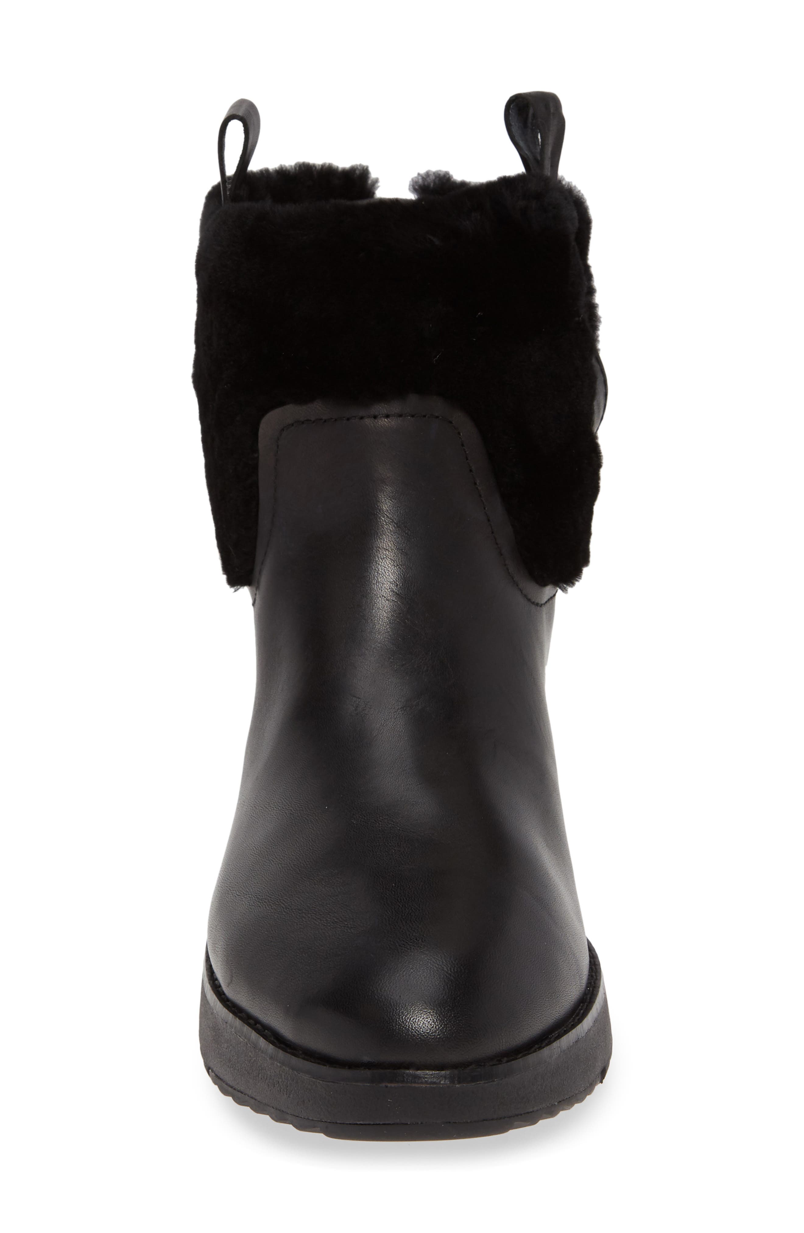 FitFlop Mimie Genuine Shearling Trim Bootie, Alternate, color, 