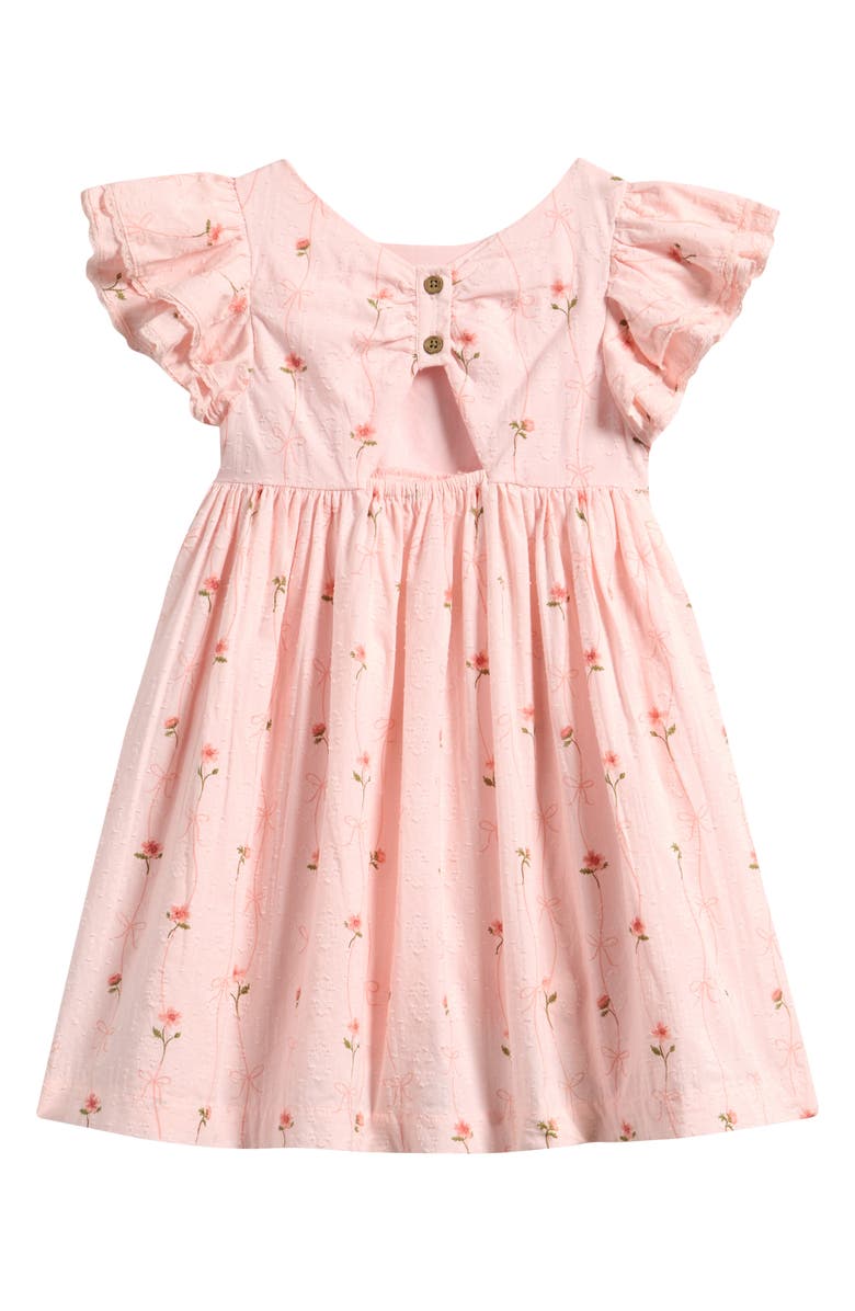 NEXT Kids' Floral Stripe Dress, Alternate, color,