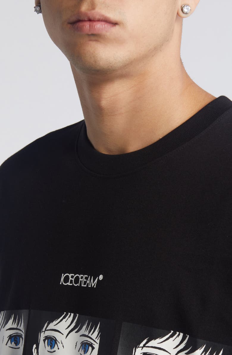 ICECREAM These Eyes Long Sleeve Cotton Graphic T-Shirt, Alternate, color,