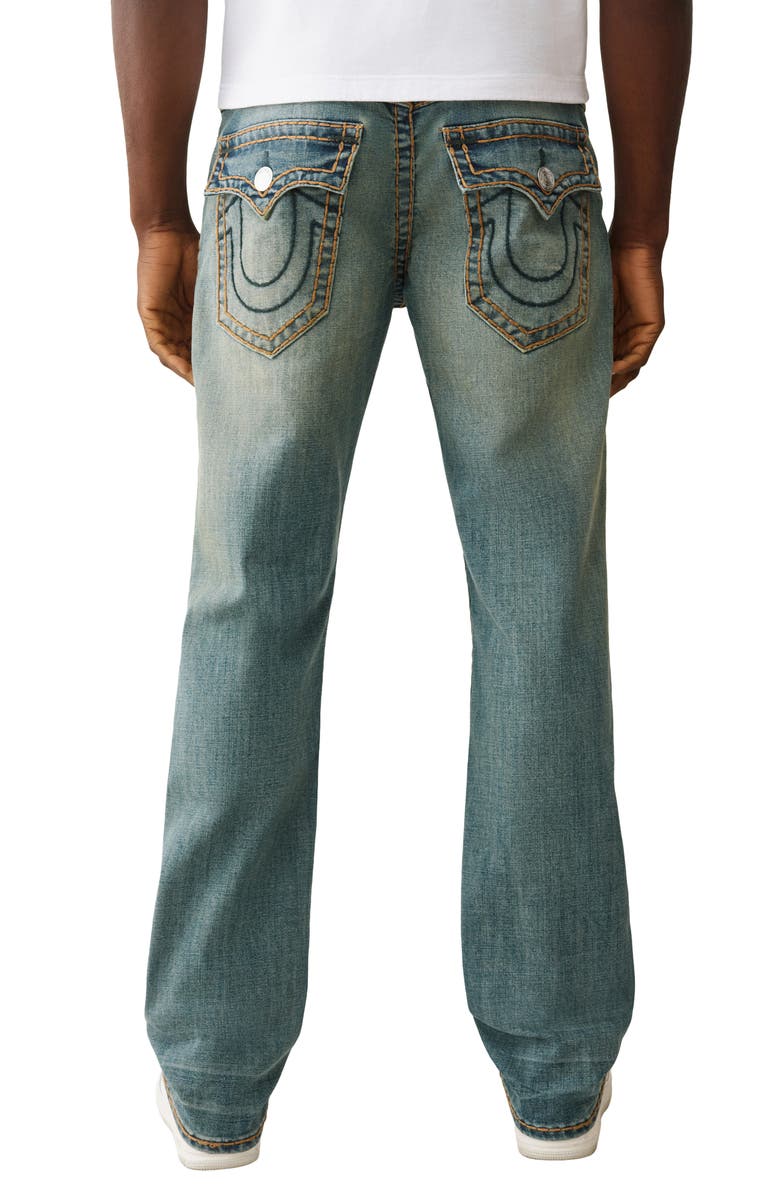 True Religion Ricky Super-T Straight Leg Jeans, Alternate, color, Steel Drift Dark Wash