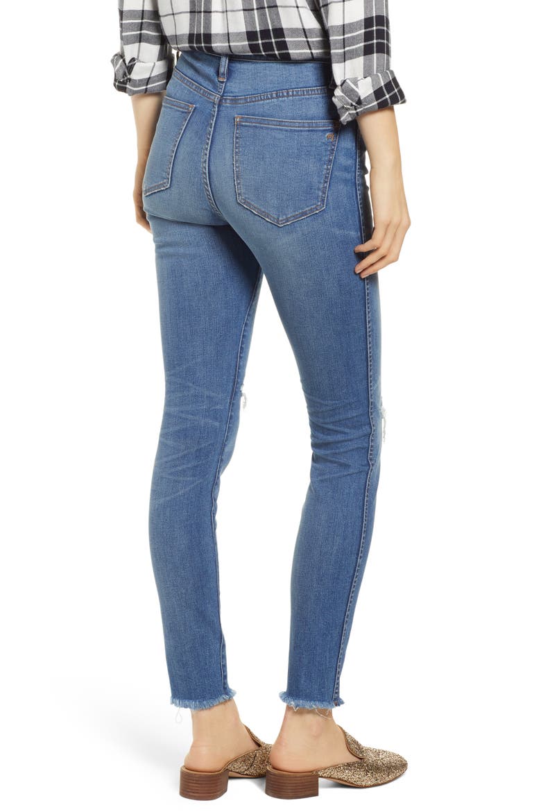 10-Inch High Rise Skinny Jeans, Alternate, color, WILSHIRE