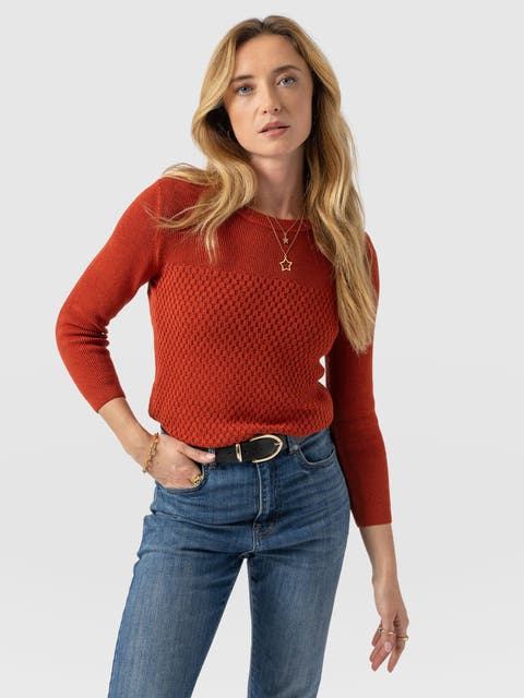 Honeycomb Rib Sweater