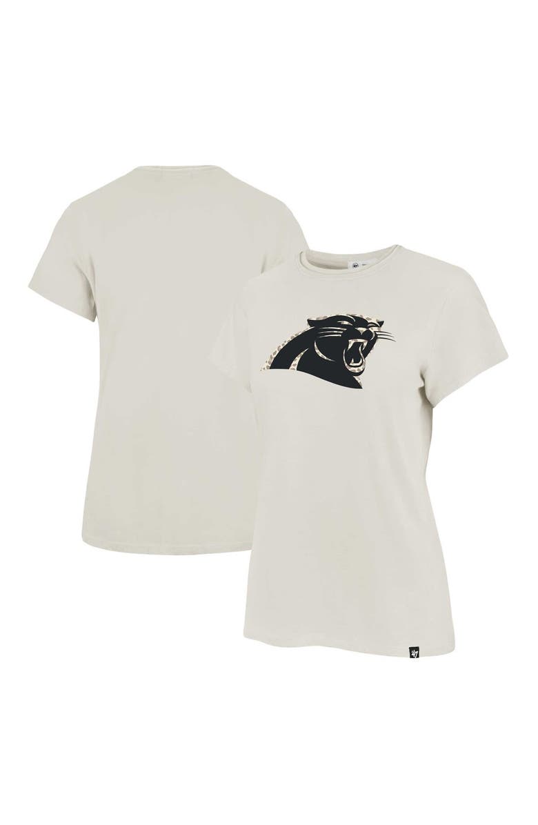 '47 Women's '47 Cream Carolina Panthers Panthera Frankie T-Shirt, Main, color, Cream