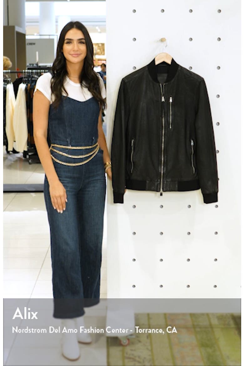 Kino Leather Bomber Jacket video