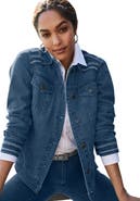 Jessica London Classic Cotton Denim Jacket