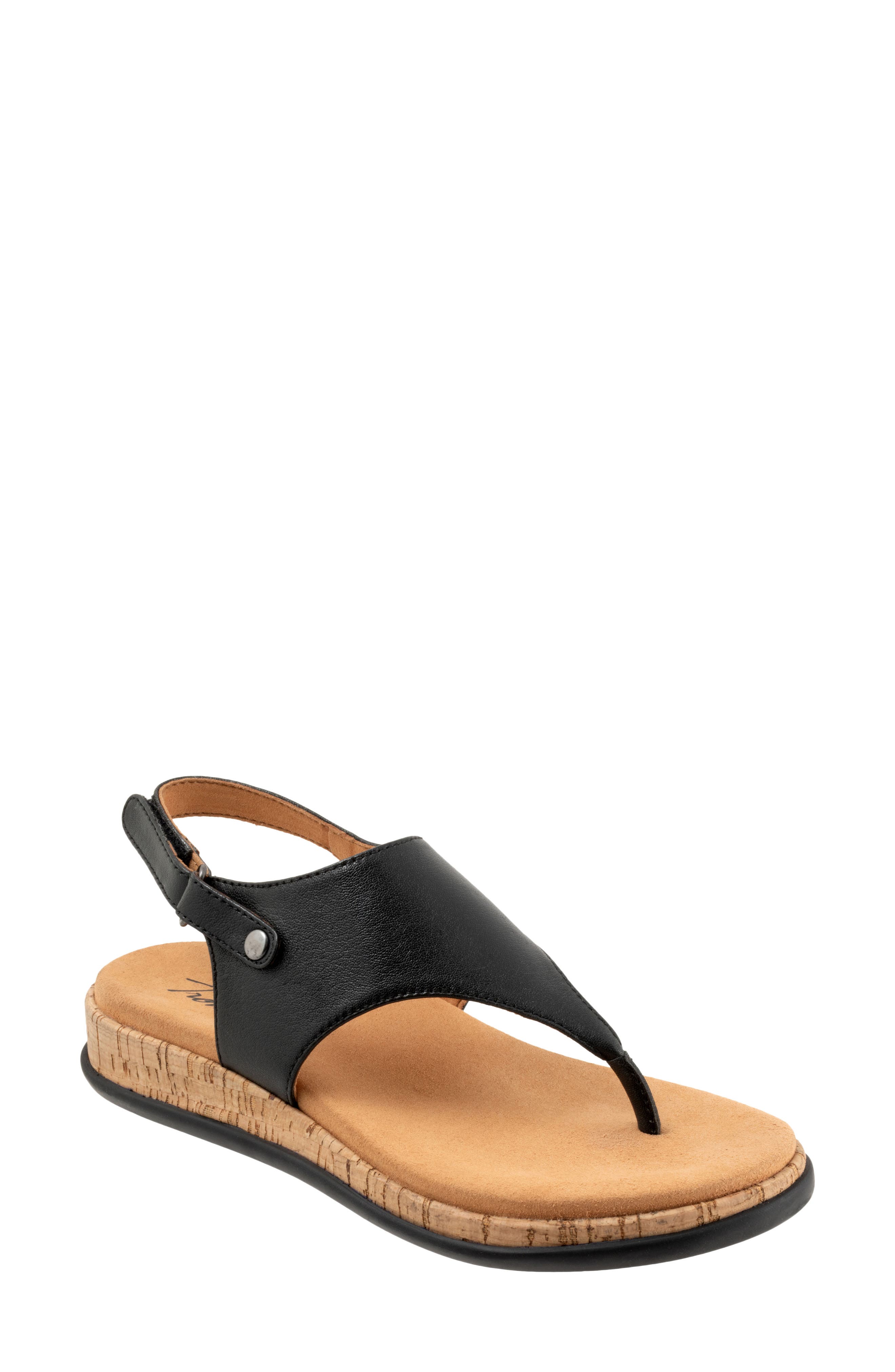 Trotters Garret Sandal, Main, color, Black