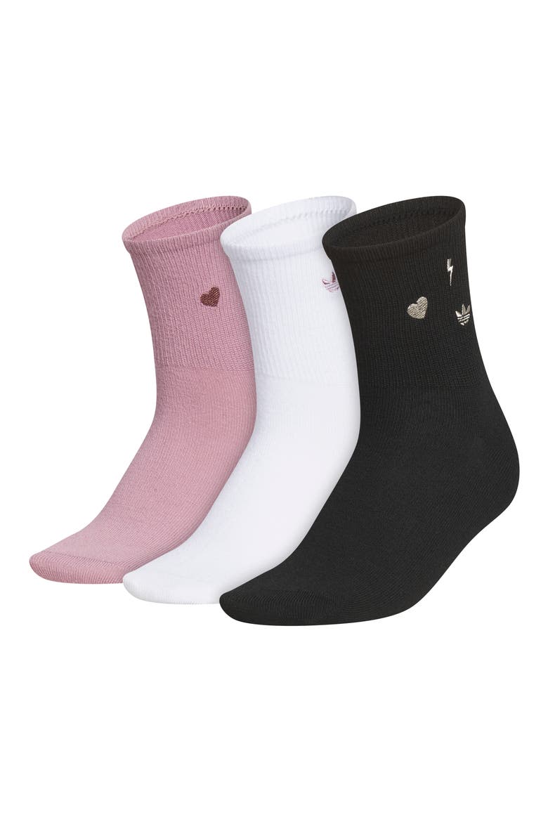 Superlite 3-Pack Assorted High Quarter Socks, Main, color, MAUVE PURPLE/ WHITE/ BLACK
