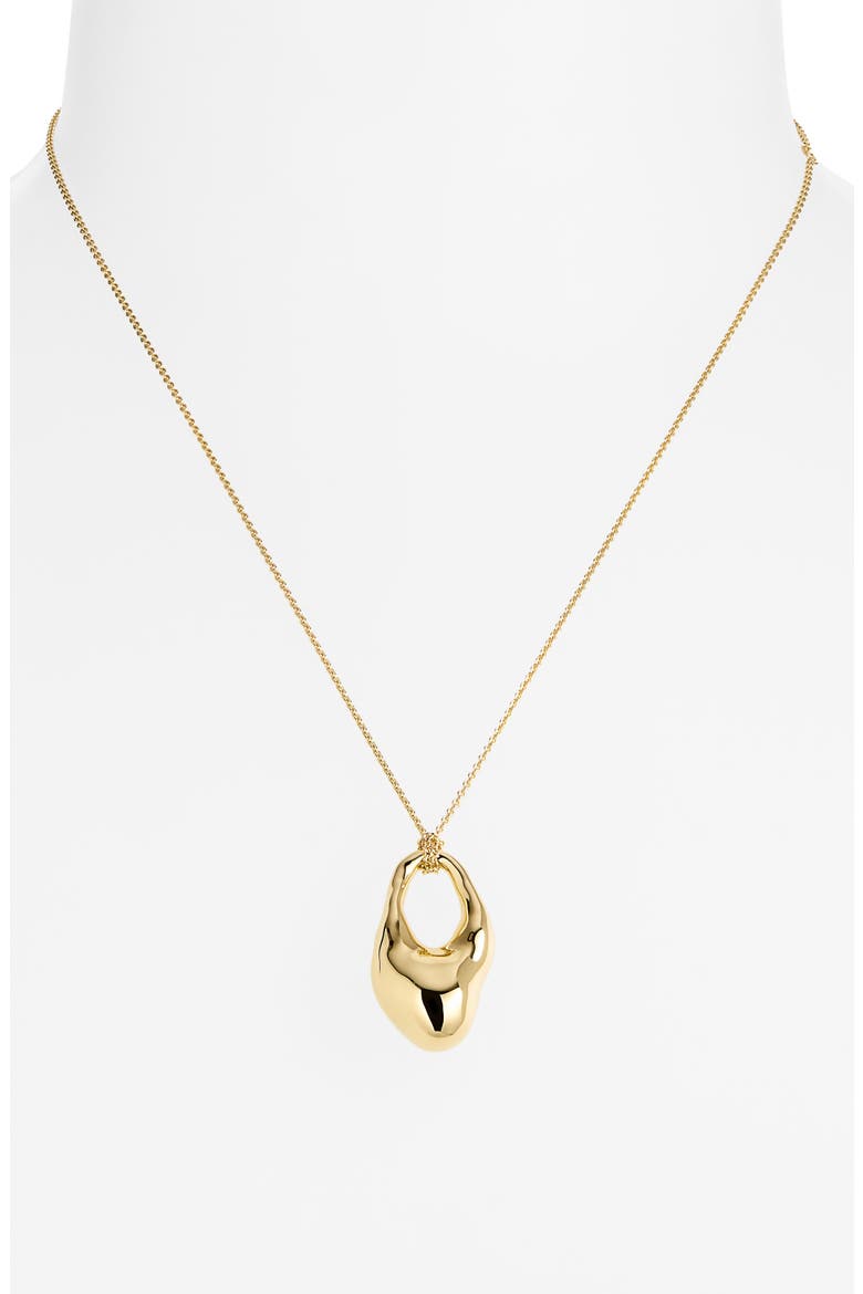 Antica Bold Pendant Necklace, Alternate, color, 18CT GOLD VERMEIL