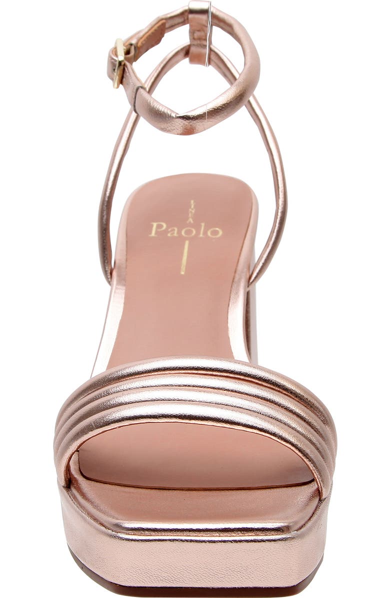 Linea Paolo Eve Ankle Strap Platform Sandal, Alternate, color, Rose Quartz