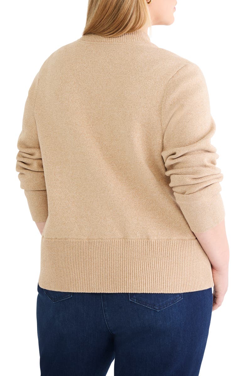 NIC+ZOE Knit Bomber Jacket, Alternate, color, Jute