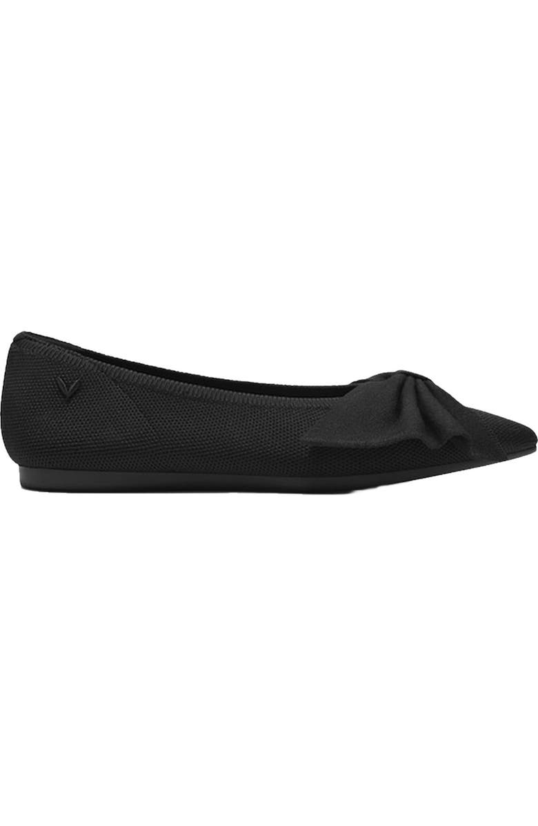 VIVAIA Pointed-Toe Bow Flats, Alternate, color, Black