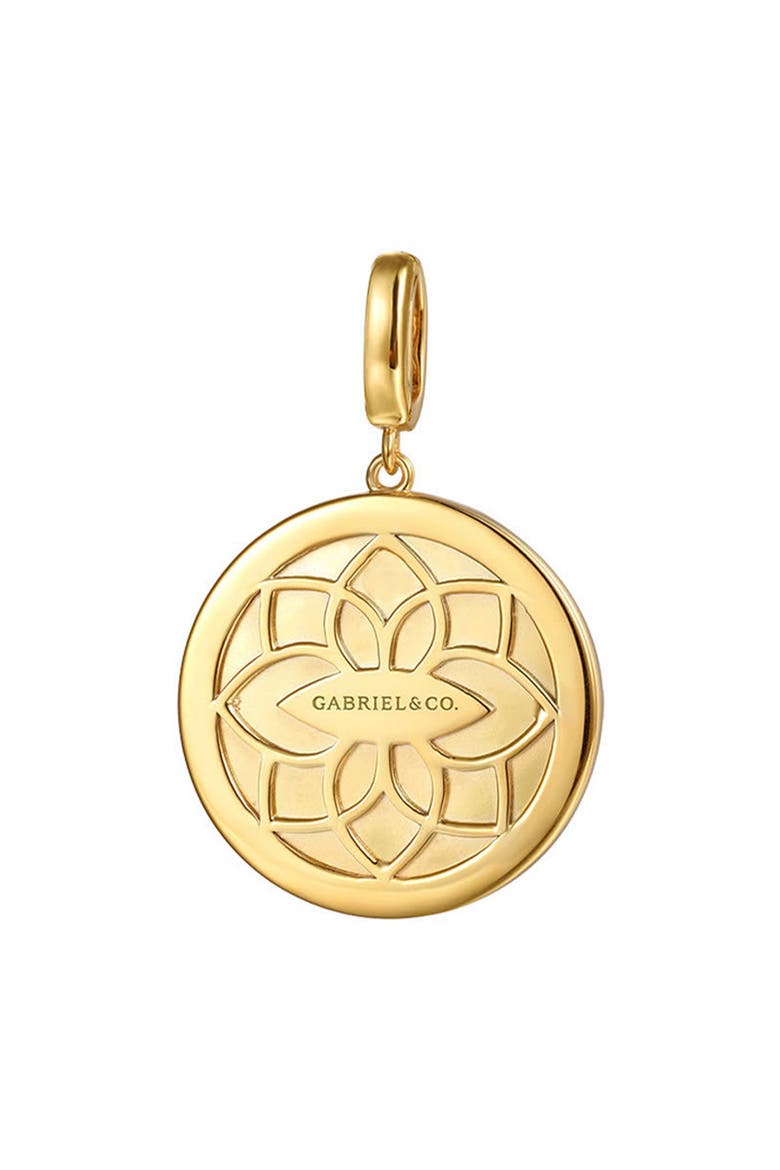 Bujukan Diamond Initial Charm, Alternate, color, GOLD - A
