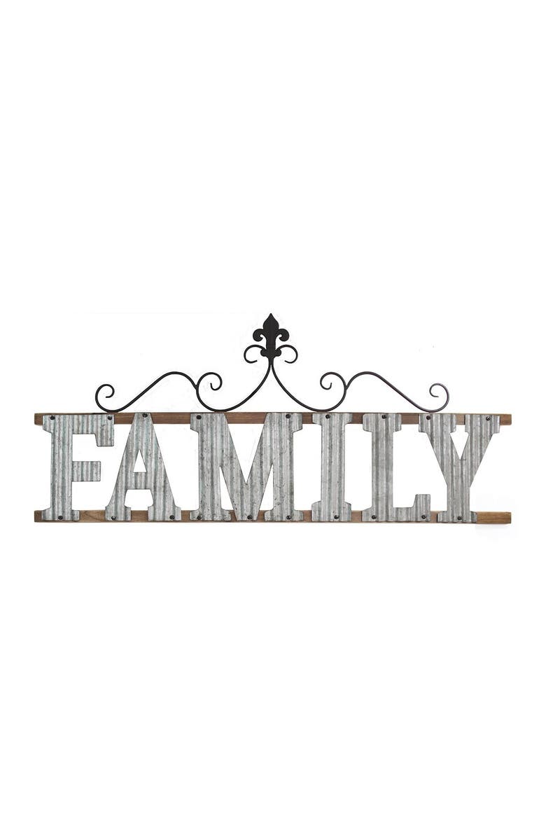STRATTON HOME DECOR Multi Family Wall Sign, Main, color,