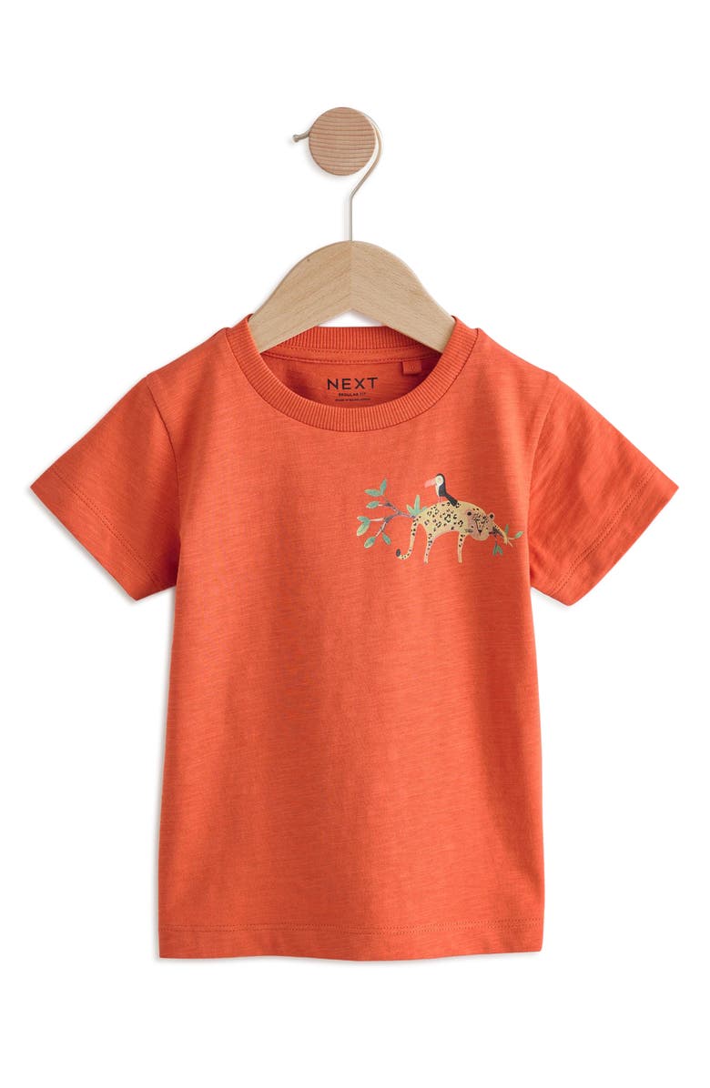 NEXT Kids' Safari Assorted 3-Pack Cotton Graphic T-Shirts, Alternate, color,