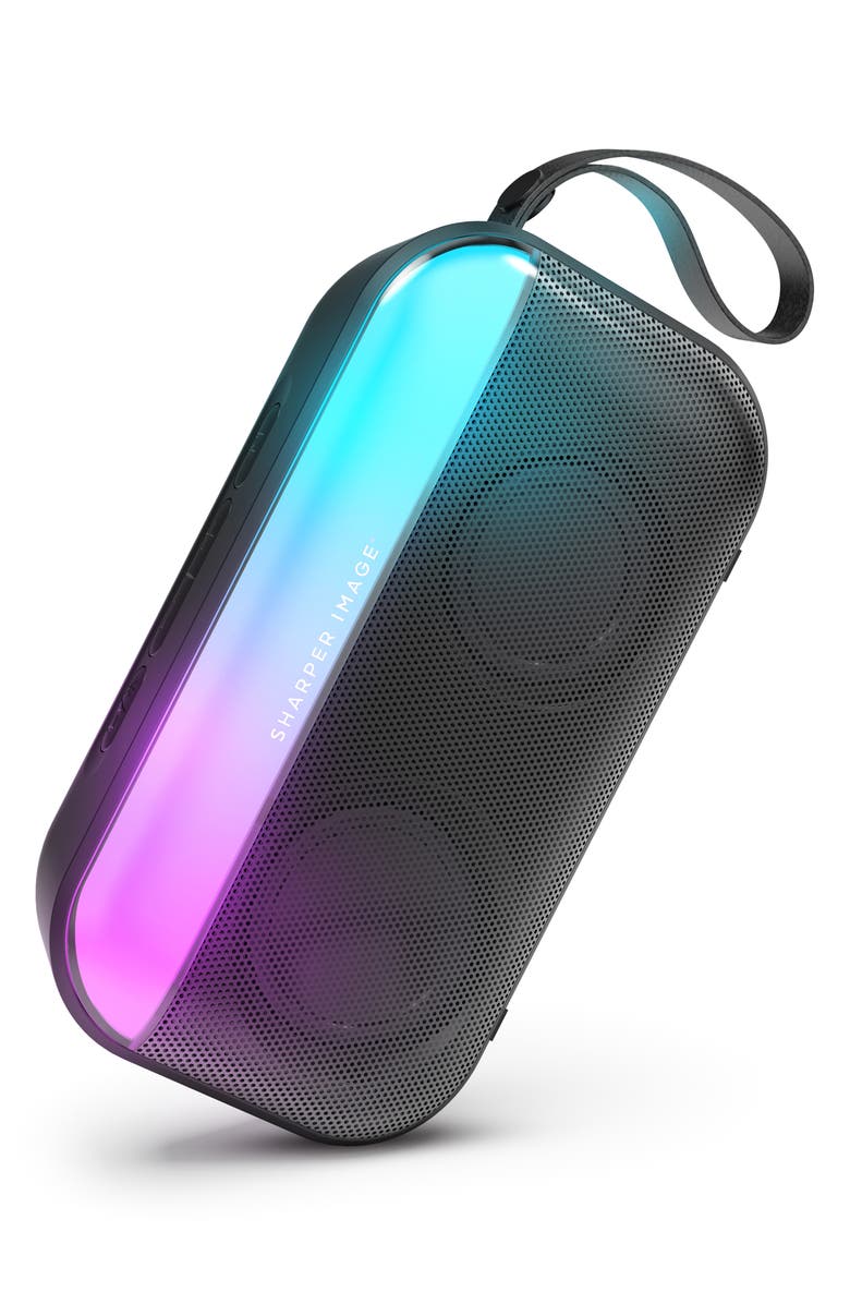 Sharper Image Pulse Glow Portable Speaker, Alternate, color, Black