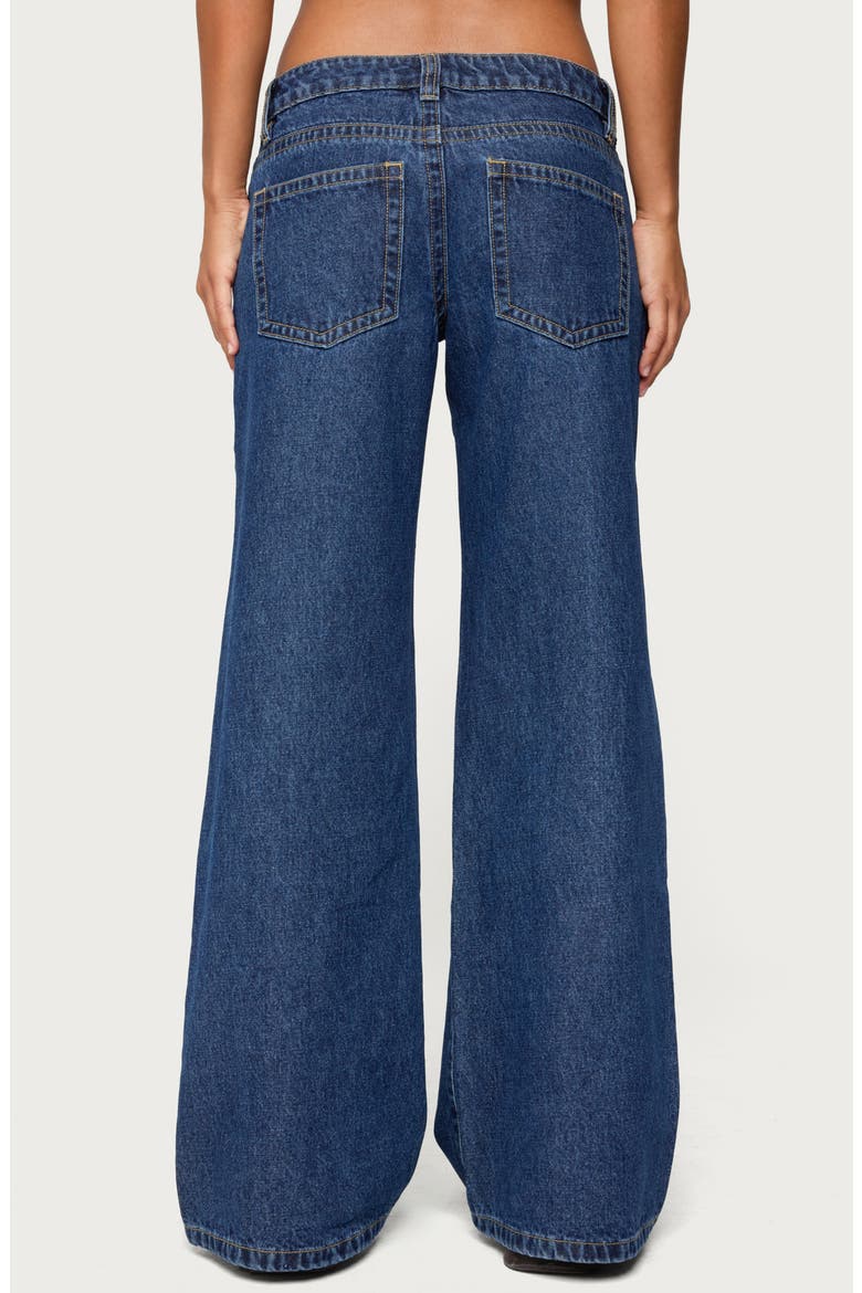 Raiyne Low Rise Wide Leg Jeans, Alternate, color, DARK-BLUE