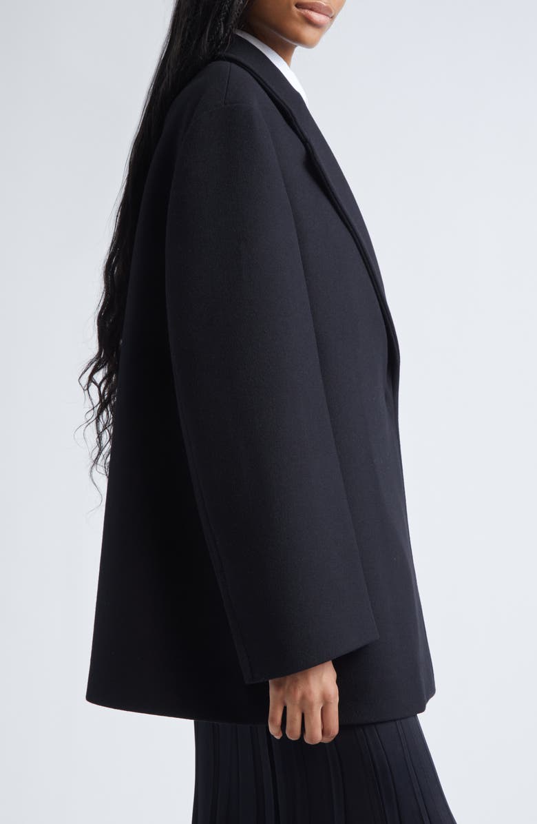 Jil Sander Boxy Wool Blazer, Alternate, color, Black