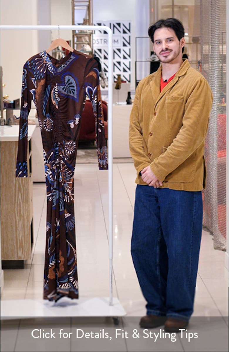 Delicate Garden Long Sleeve Maxi Dress, sales video thumbnail