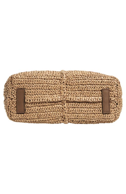 Strathberry Lana Raffia Hobo Bag In Brown