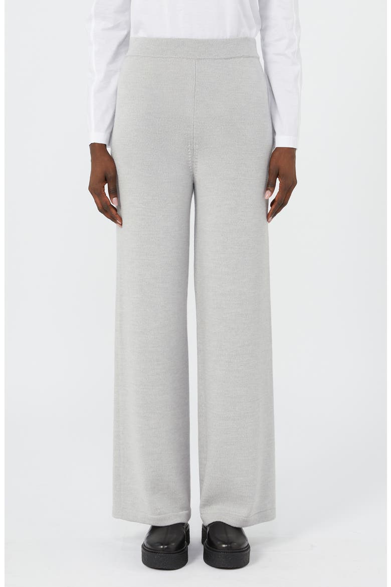 Hamburg Knit Wool Pants, Main, color, LIGHT GREY