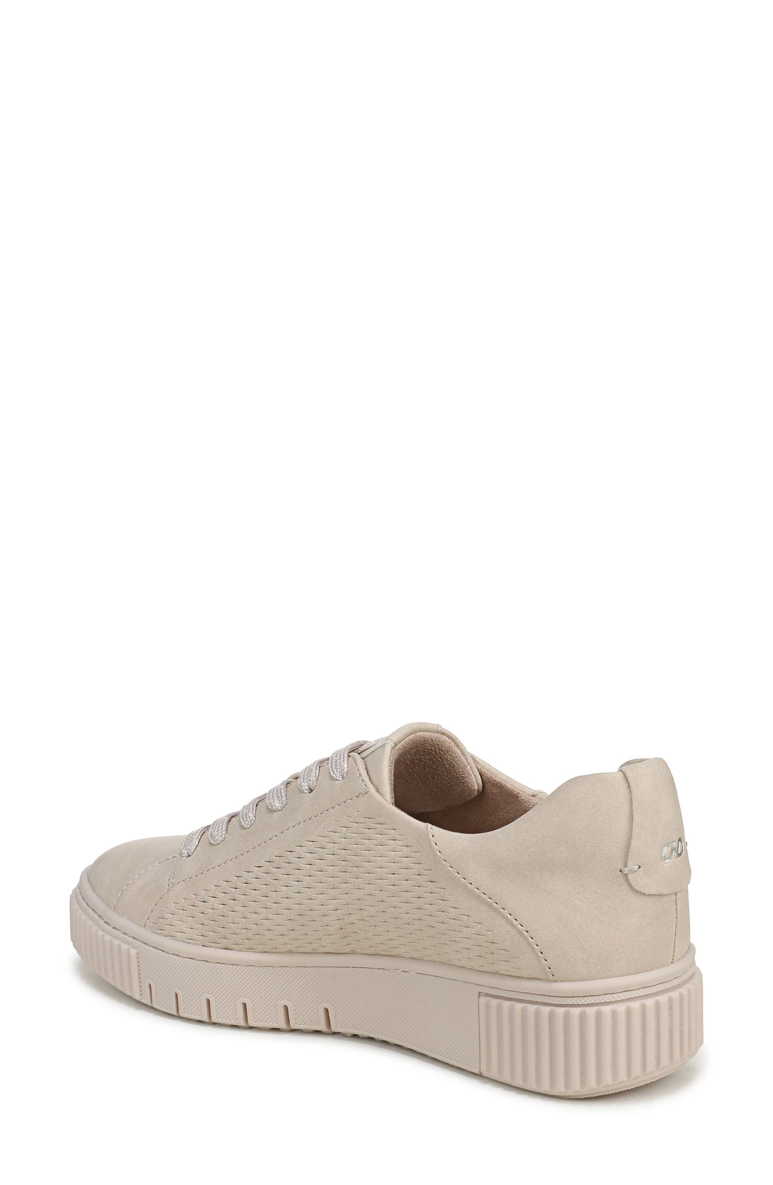 Turner Perforated Platform Sneaker, Alternate, color, PORCELAIN BEIGE FAUX LEATHER