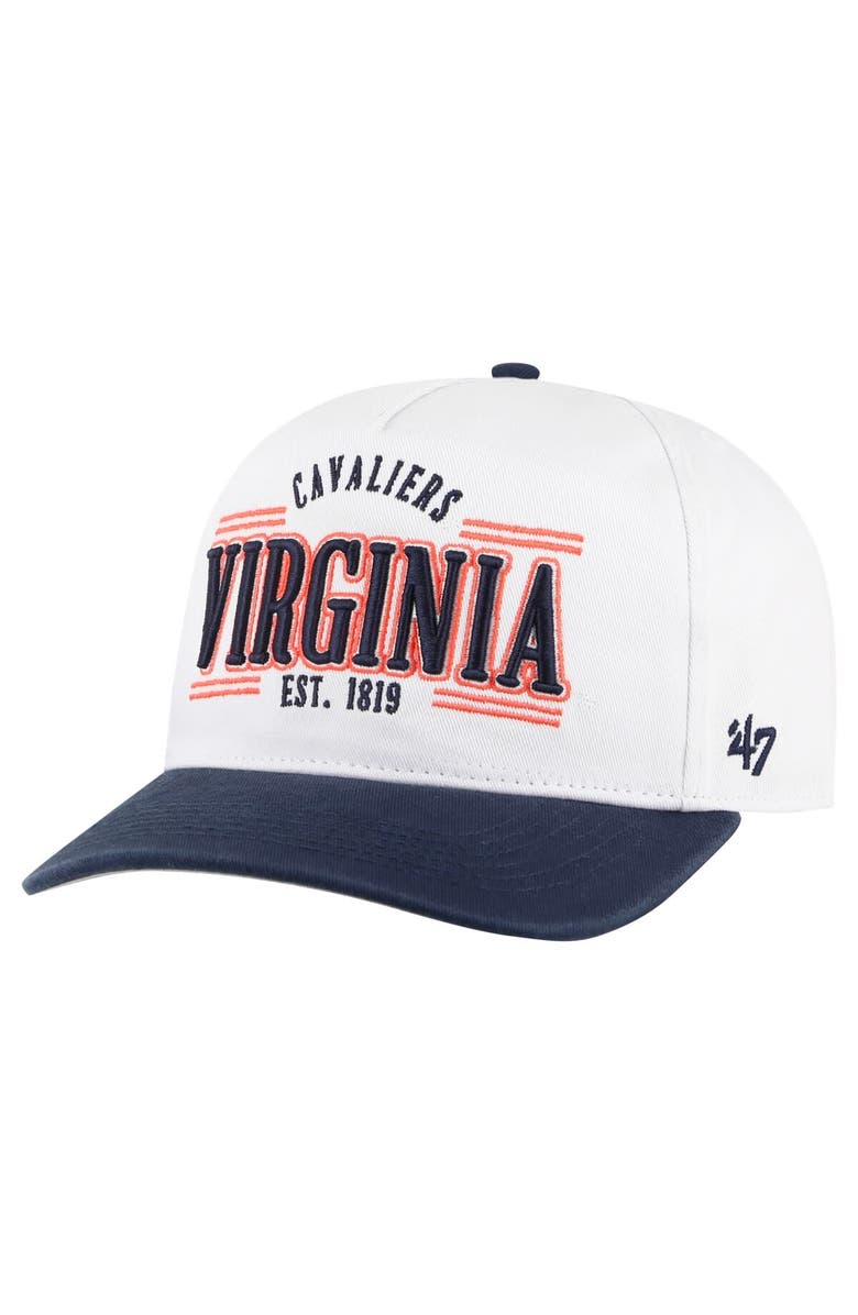 '47 Men's '47 White Virginia Cavaliers Streamline Hitch Adjustable Hat, Main, color,