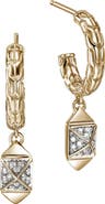 John Hardy Icon Stud Diamond Hoop Earrings
