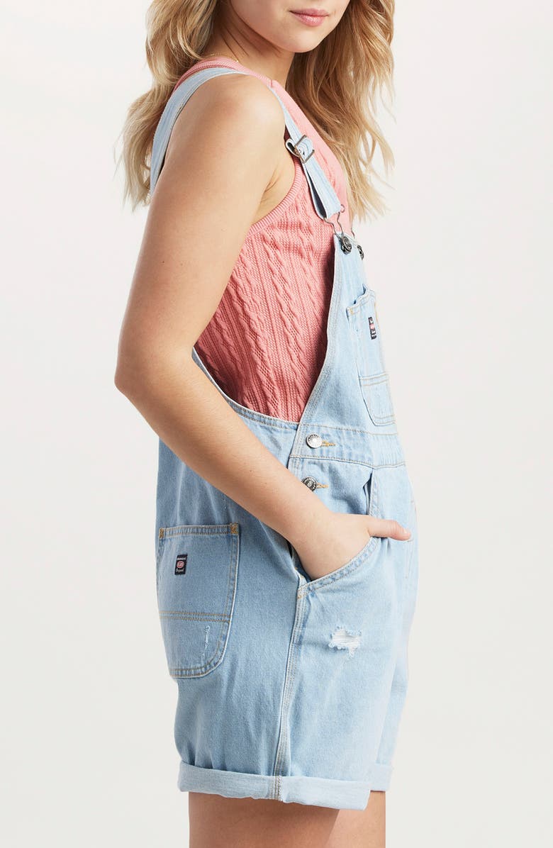 UNIONBAY Mario Denim Shortalls, Alternate, color, Big Sur Bl