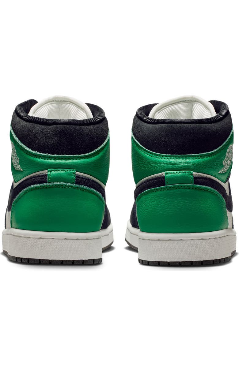 Jordan Air Jordan 1 Mid SE Basketball Sneaker, Alternate, color, Summit White/ Black/ Green