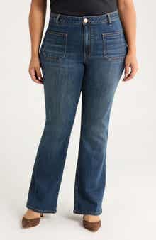 KUT from the Kloth Ana Patch Pocket Flare Jeans