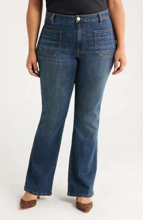 KUT from the Kloth Ana Patch Pocket Flare Jeans