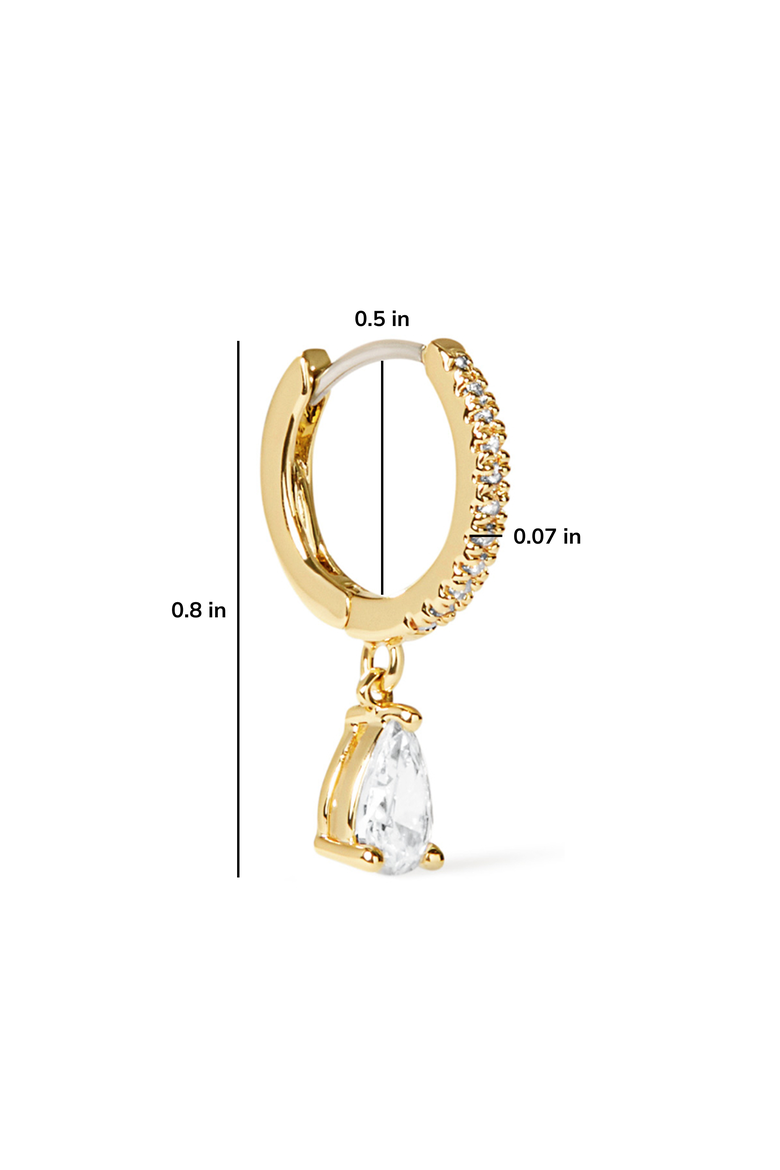 Delicate Huggie Hoops - Elise, Alternate, color, Gold