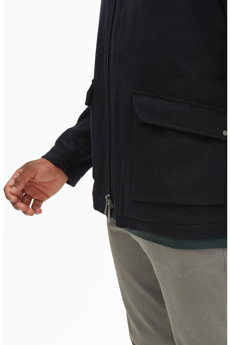 Anakin Wool Blend Jacket, Alternate, color, NAVY