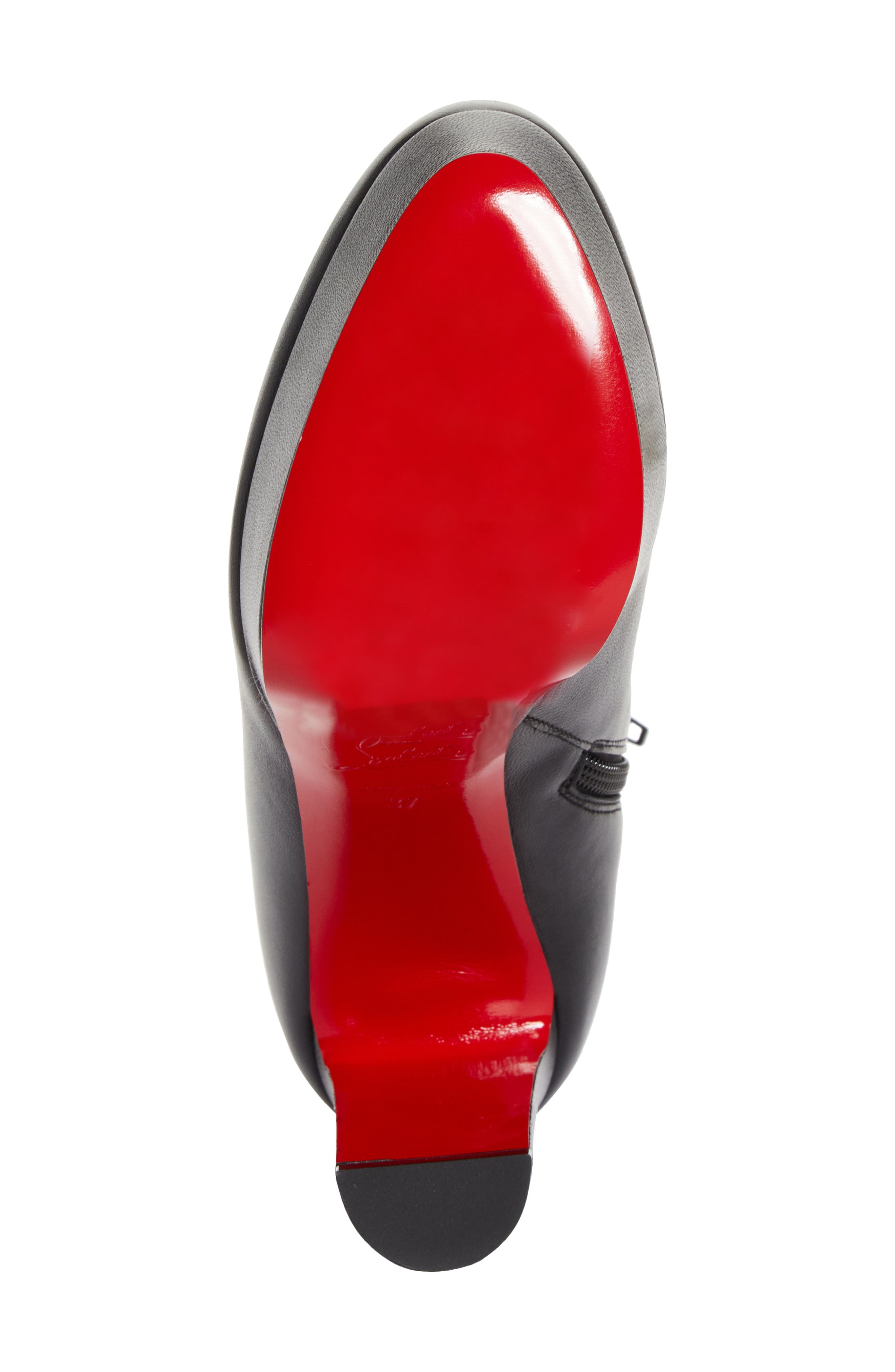Christian Louboutin Loo Platform Bootie, Alternate, color, Black