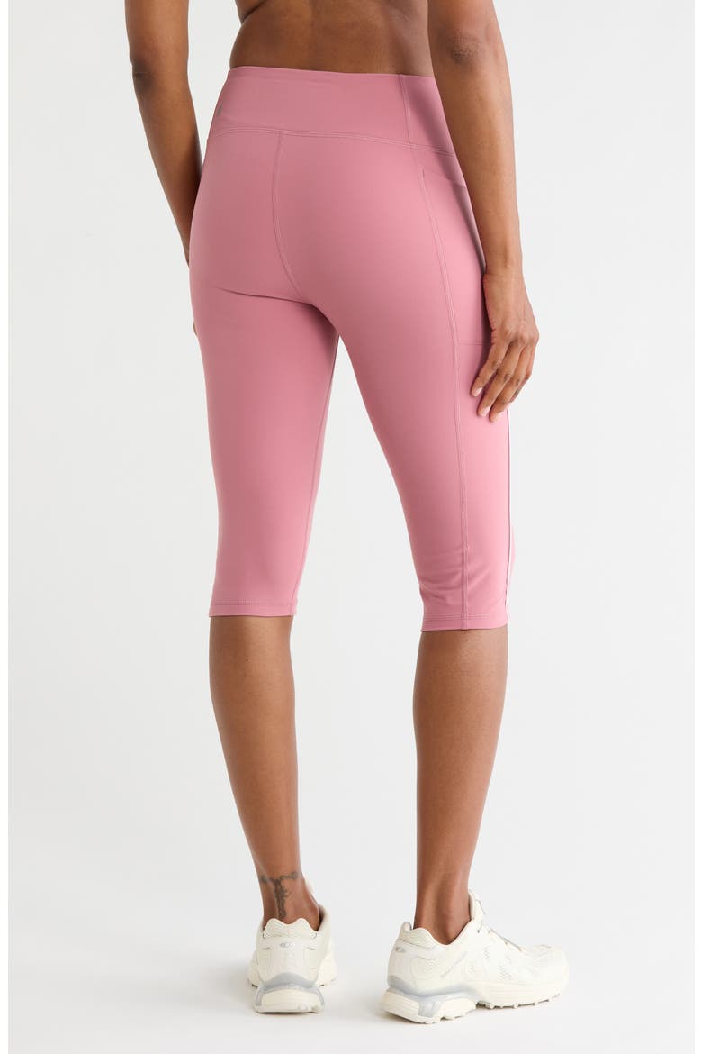 Perform High Waist Piped Capri Leggings, Alternate, color, PURPLE MESA