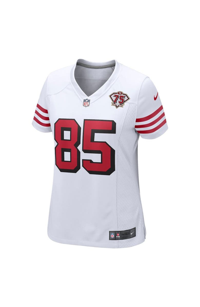 Nike Women's Nike George Kittle White San Francisco 49ers 75th Anniversary 2nd Alternate Game Jersey, Alternate, color,