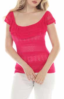 Ruffle Knit Top