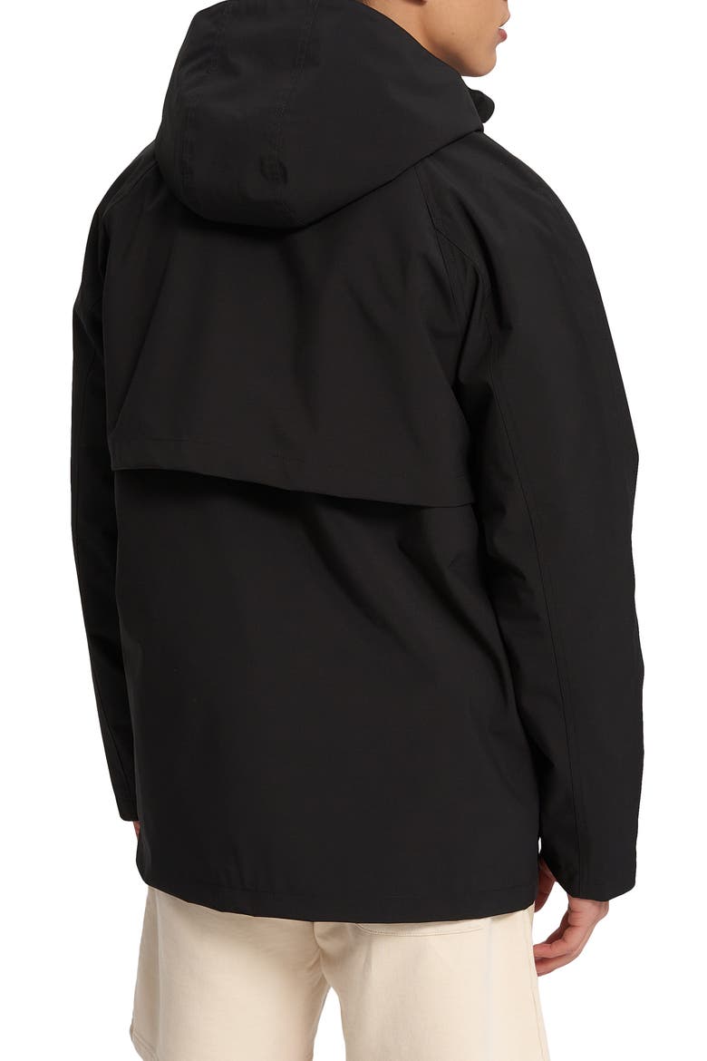 Oliver Water Resistant Hooded Jacket, Alternate, color, BLACK