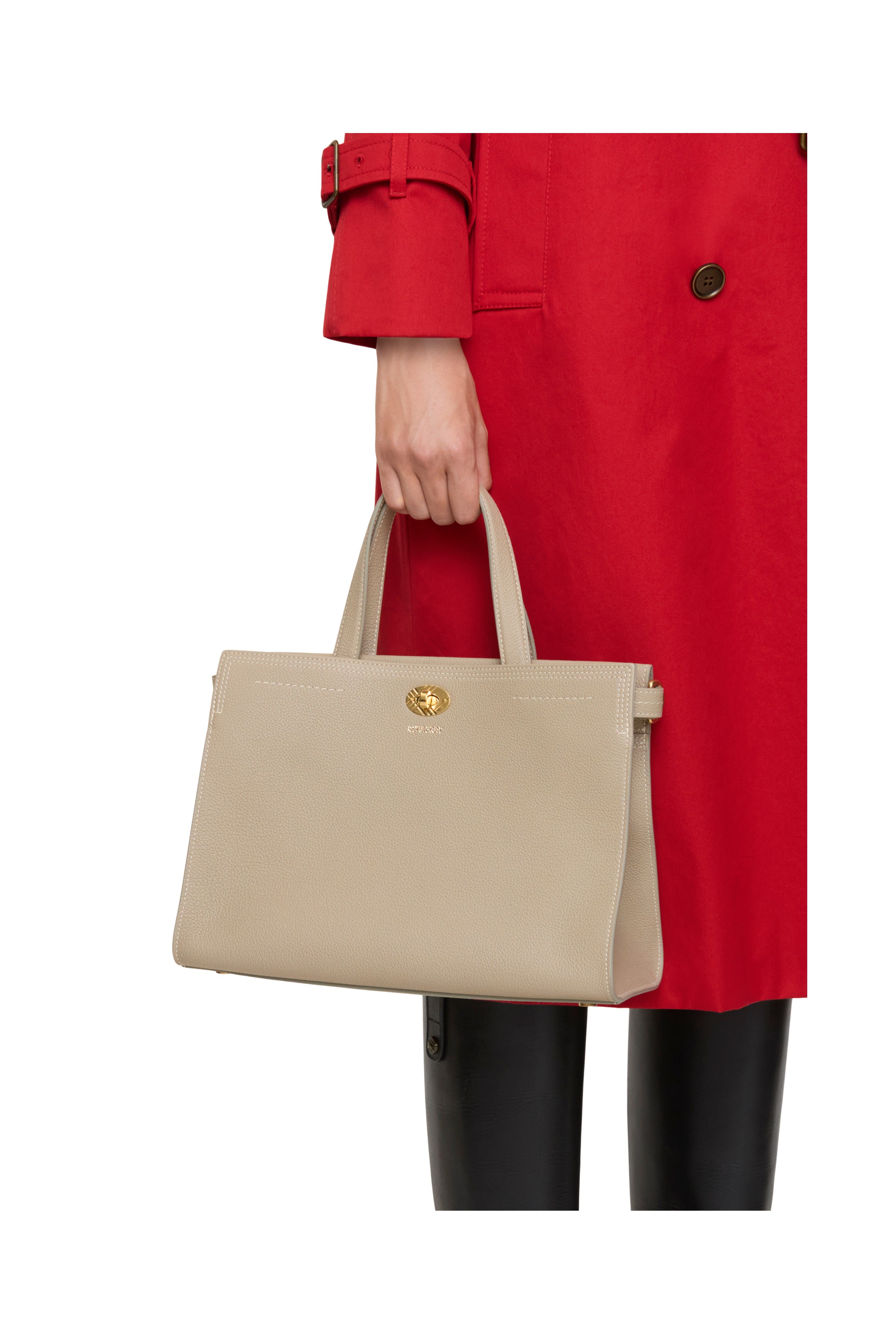 Burberry Small Cotswolds Tote, Alternate, color, Mushroom Beige