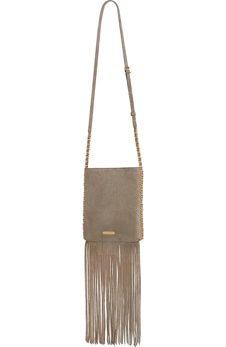 Rebecca Minkoff Carly North/South Fringe Crossbody Bag, Alternate, color,