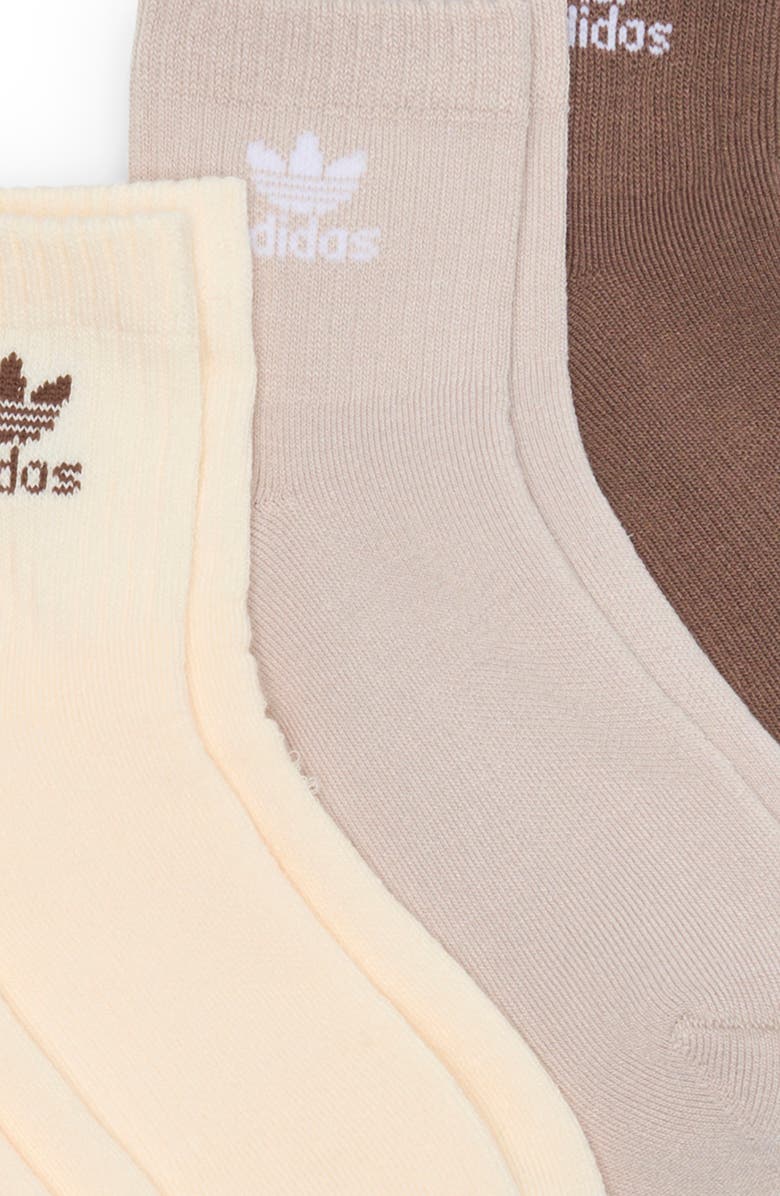 adidas Originals Trefoil 6-Pack Quarter Socks, Alternate, color, 