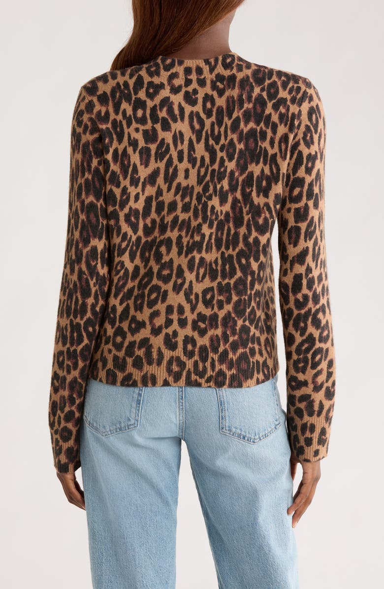 Rails Millie Leopard Print Cardigan, Alternate, color, Leopard