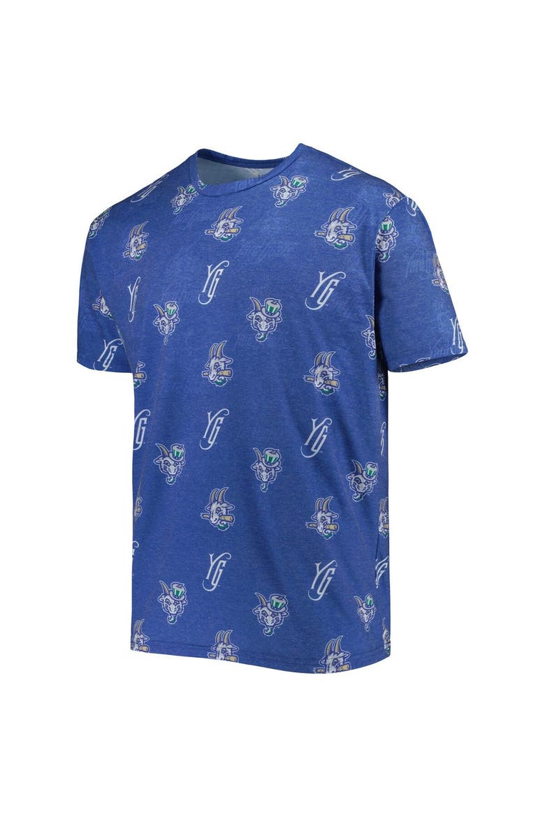 Men's Royal Hartford Yard Goats Allover Print Crafted T-Shirt, Alternate, color, Royal