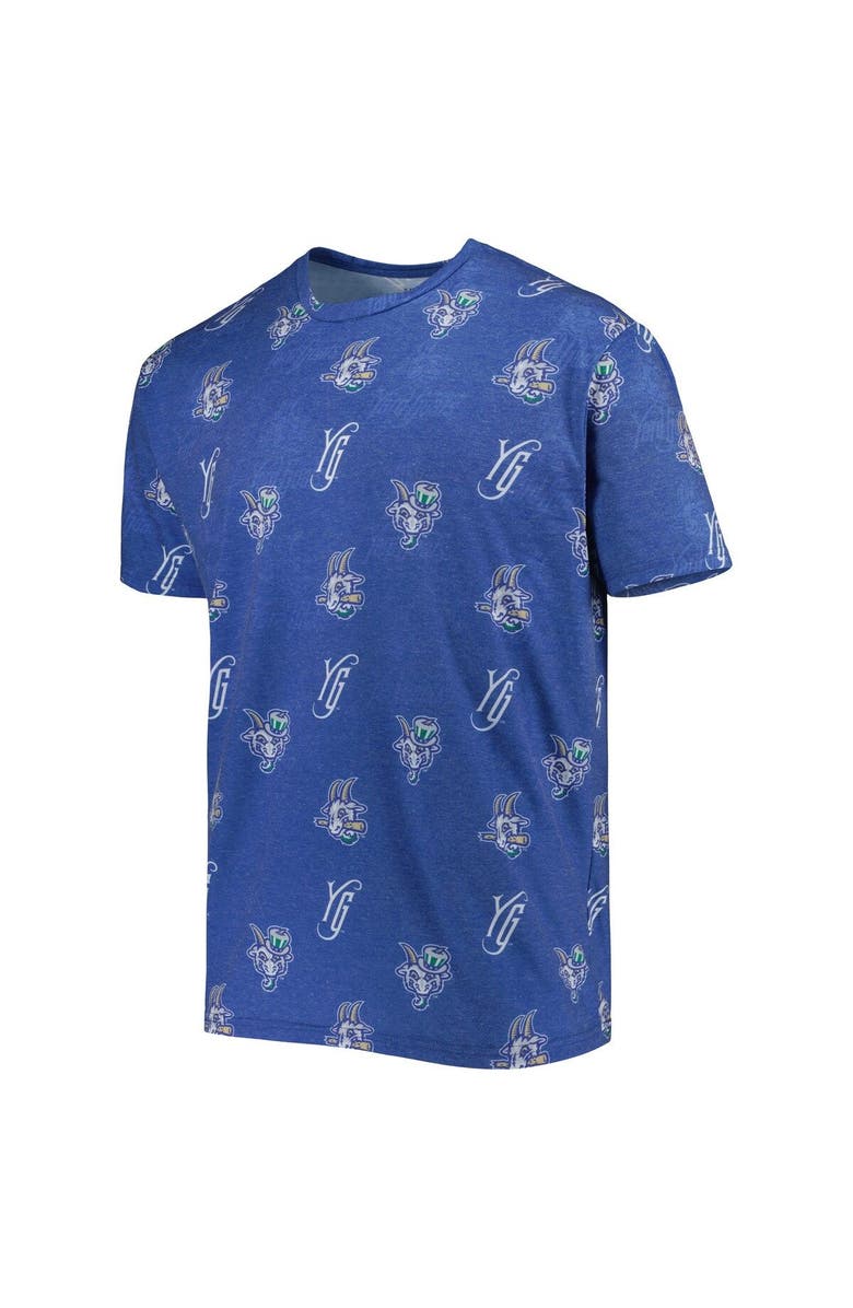 BOXERCRAFT Men's Royal Hartford Yard Goats Allover Print Crafted T-Shirt, Alternate, color, Royal