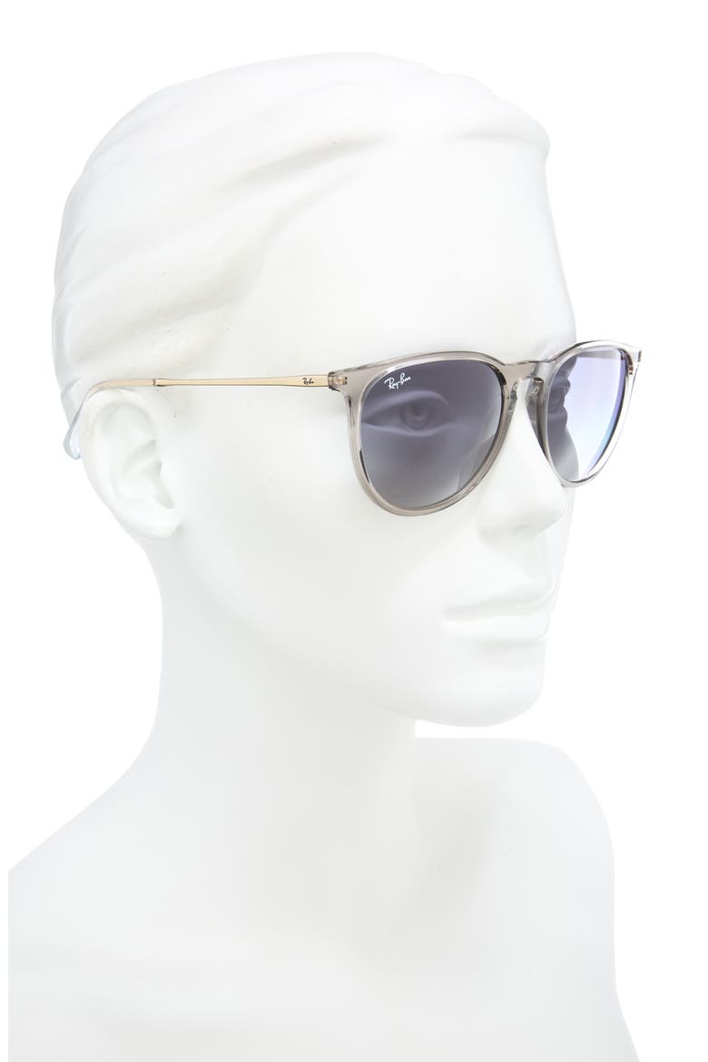 Erika 54mm Gradient Round Sunglasses, Alternate, color, BROWN / GREY DARK BLUE