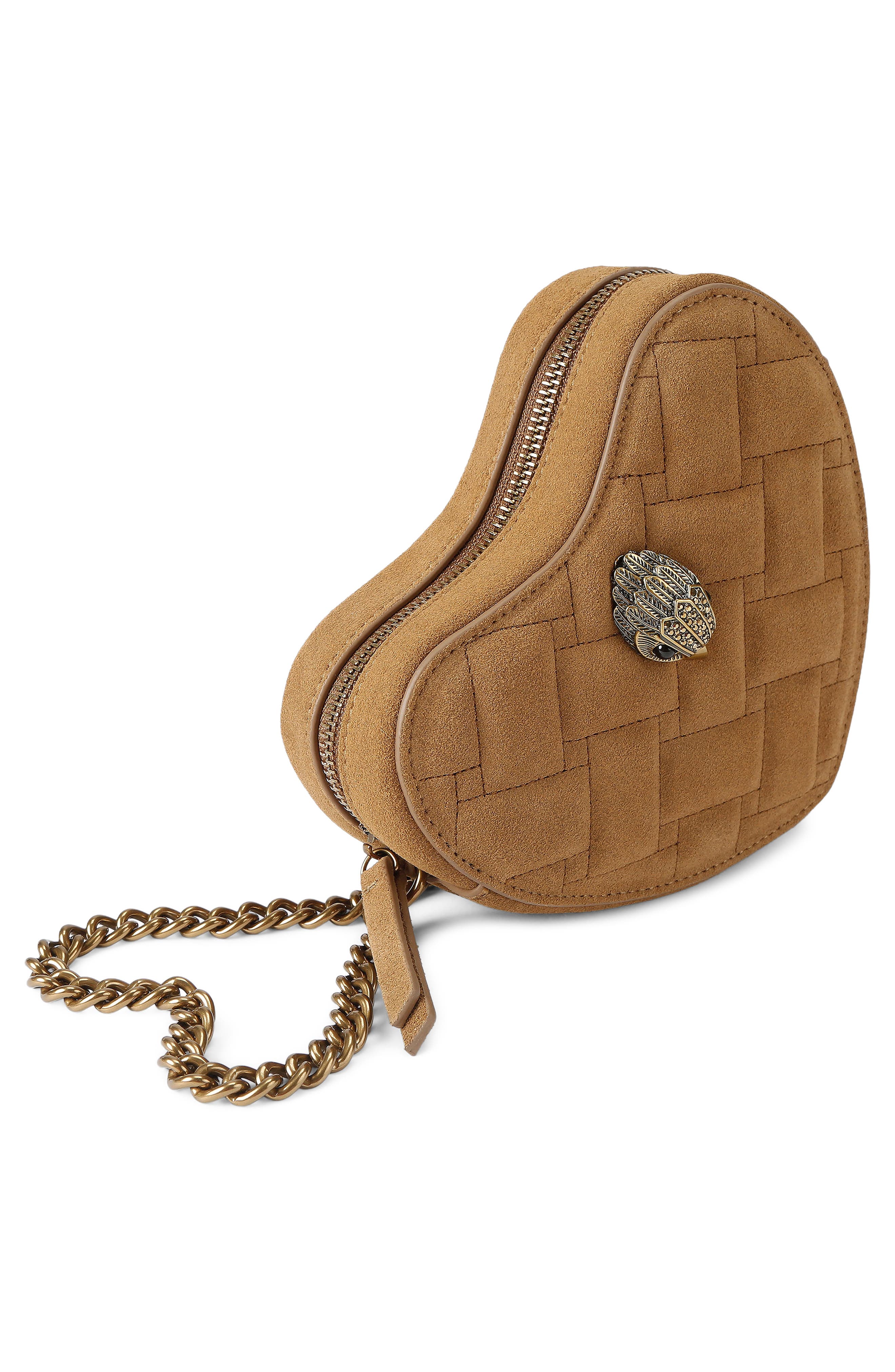 Kensington Heart Crossbody Bag, Alternate, color, LIGHT/ PASTEL BROWN