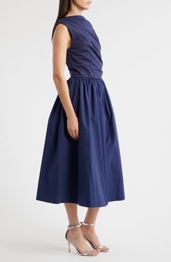 Mixed Media Midi Dress