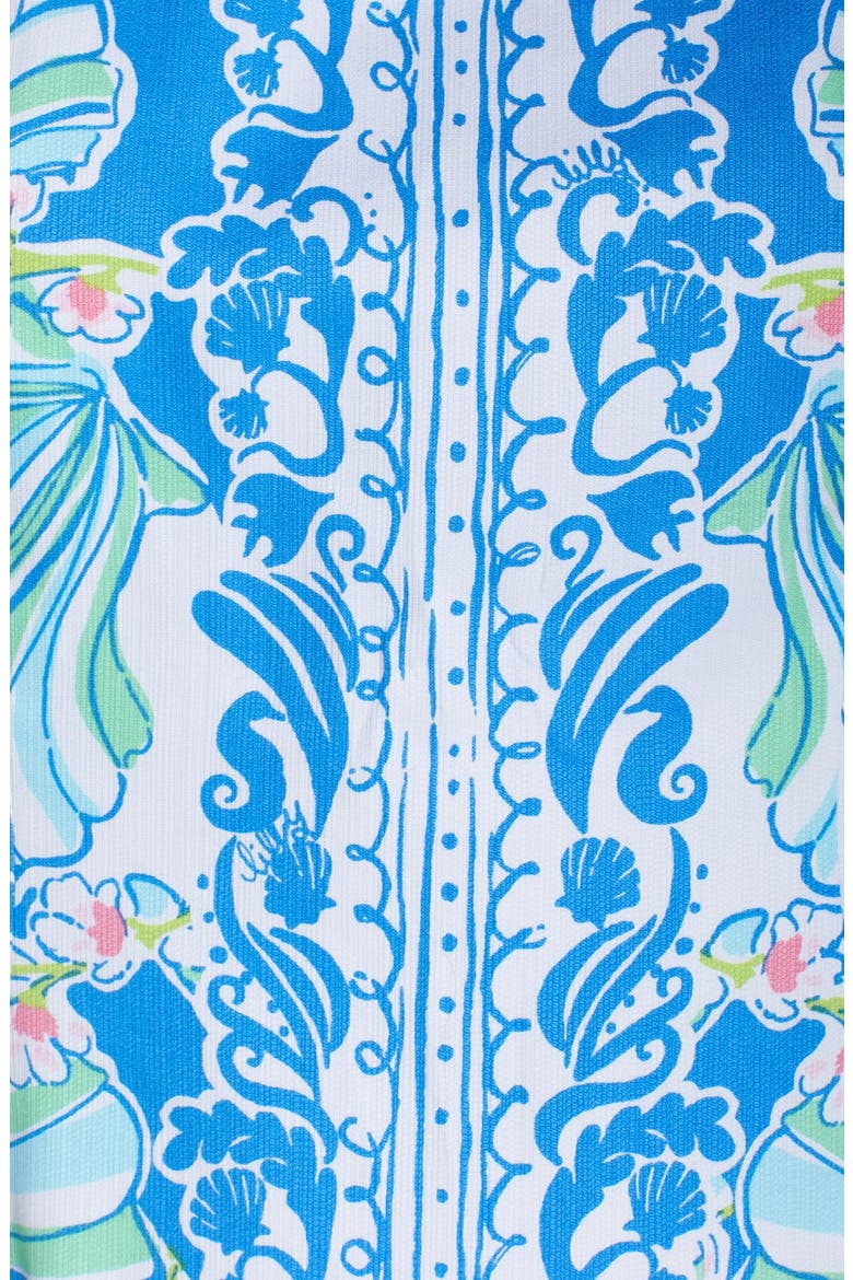 'Cathy' Cotton Shift Dress, Alternate, color, BAY BLUE