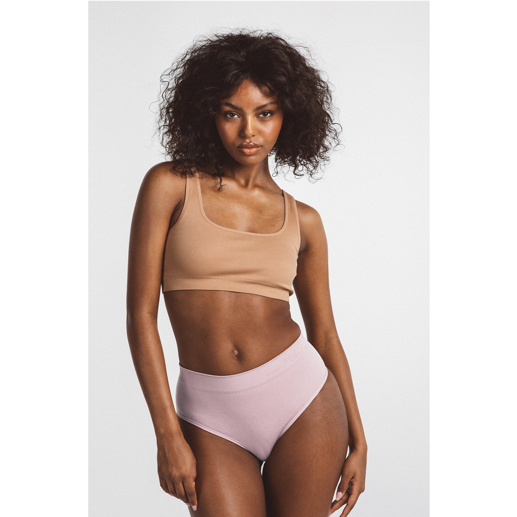 Ldma High Sculpt Thong Rib In Studio Pink
