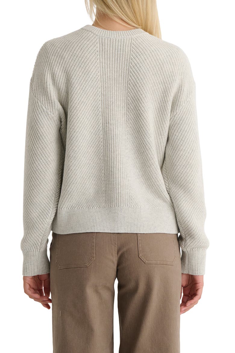 Coastloom Crew Sweater, Alternate, color, OFF WHITE HEATHER